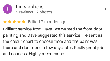 Testimonial from Tina H